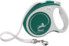 FLEXI Comfort Plus Smycz taśmowa M / 5m zielona