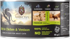 AMBROSIA Cat Chicken & Venison with Blueberries 85g - mokra karma dla kota