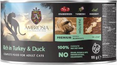 AMBROSIA Cat Turkey & Duck with Cranberries - mokra karma dla kota