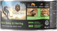 AMBROSIA Cat Turkey & Herring with Butternut Squash 85g - mokra karma dla kota