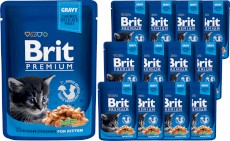 BRIT Cat Kitten Chicken Chunks dla kociąt 12x100g