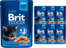 BRIT Cat Kitten Chicken Chunks dla kociąt 6x100g