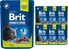BRIT Cat Sterilised Lamb Jagnięcina 6x100g