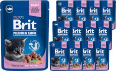 BRIT Cat Kitten White Fish Chunks dla kociąt 12x100g