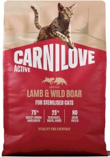 CARNILOVE Cat Adult Lamb / Wild Boar STERILISED 2kg