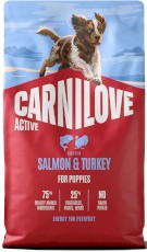 CARNILOVE Active Dog Puppies Salmon / Turkey 4kg