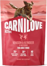 CARNILOVE Active Dog Adult Venison / Reindeer /Wild Boar Jeleń Renifer Dzik 1,5kg
