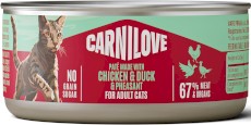 CARNILOVE Cat Adult Chicken Duck / Pheasant puszka 100g