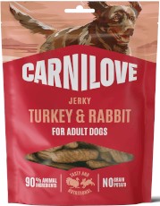 CARNILOVE Meat Jerky Turkey Rabbit Bar Indyk Królik 100g