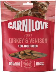 CARNILOVE Meat Jerky Turkey Venison Indyk Dziczyzna 100g