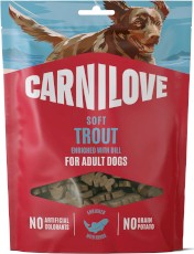 CARNILOVE DOG Soft Snack Trout Dill PSTRĄG 200g