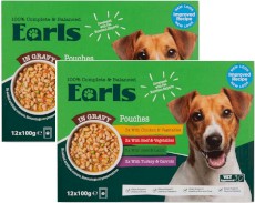 EARLS Mix Smaków w Sosie z Warzywami dla psa Saszetki 24 x 100g