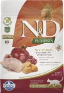 FARMINA N&D PUMPKIN Quail Pomegranate Adult Neutered Cat 300g