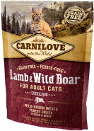 CARNILOVE Lamb & Wild Boar STERILISED dla kota 400g