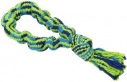 BUSTER COLOUR Bungee Rope Single Knot sznur niebieski/limonkowy-33 cm