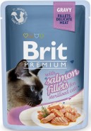 BRIT Premium Cat Gravy Fillets Salmon ŁOSOŚ Sterilised 85g