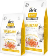 BRIT CARE Cat Grain-Free HAIRCARE Łosoś Kurczak 400g