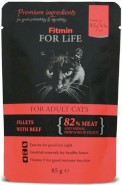 FITMIN Cat For Life Adult Beef Wołowina 85g