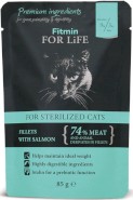 FITMIN Cat For Life Sterilized Salmon Łosoś 85g