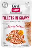 BRIT Care Cat GF Savory Salmon ŁOSOŚ Sos 85g