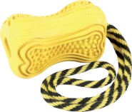 ZOLUX TITAN Zabawka Kauczukowa ze sznurem Żółta M