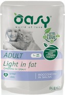 OASY Lifestage Kot ADULT Light in Fat w sosie 85g