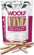 WOOLF Long Duck Cod Sandwich Kaczka Dorsz 100g