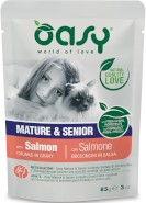 OASY Lifestage Kot SENIOR Salmon Łosoś w sosie 85g