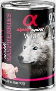 ALPHA SPIRIT Wet Dog Turkey Raspberries Indyk Maliny 400g