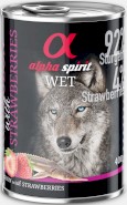 ALPHA SPIRIT Wet Dog Sturgeon Strawberry Jesiotr Truskawki 400g
