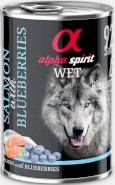 ALPHA SPIRIT Wet Dog Salmon Blueberries Łosoś Jagody 400g