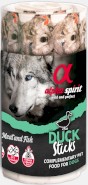 ALPHA SPIRIT Duck Sticks Dog Kaczka Blister 16x10g