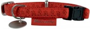 ZOLUX Obroża regulowana Mac Leather Czerwona 15mm