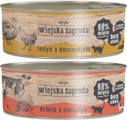 WIEJSKA ZAGRODA Królik z Cielęciną dla kociąt 85g