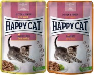 HAPPY CAT Kitten & Junior Farm Duck Kaczka w sosie 85g