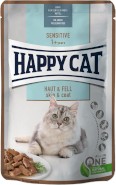 HAPPY CAT SENSITIVE Skin / Coat na sierść i futro 85g