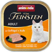 ANIMONDA Vom Feinsten Cat ADULT Drób Cielęcina 100g