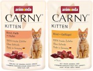 ANIMONDA Carny KITTEN Wołowina Cielęcina Kurczak 85g