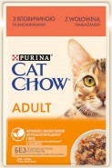 PURINA CAT CHOW Adult 1+ Wołowina Bakłażan 85g
