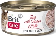 BRIT Care Cat GF Tuna Chicken Milk Tuńczyk Kurczak Mleko 70g