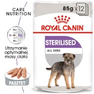 ROYAL CANIN Sterilised dla psa w pasztecie 85g