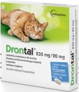 Vetoquinol DRONTAL Tabletki dla kota na robaki 2tabl. *ODBIÓR WŁASNY, ZLECENIE KURIERA*