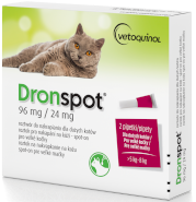 Vetoquinol DRONSPOT Krople na robaki dla Kotów Dużych 2szt.