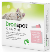 DRONSPOT Krople na robaki dla Kotów małych 2szt.
