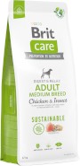 Brit Care Dog Sustainable Adult Medium Breed Chicken Insect 12kg