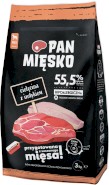 PAN MIĘSKO Cielęcina z Indykiem dla psa M 3kg