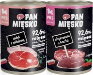 PAN MIĘSKO Indyk z Wołowiną dla szczeniąt 400g