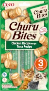 INABA Cat Churu Bites Chicken Tuna Kurczak Tuńczyk 3x10g