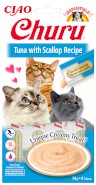 INABA Cat Churu Tuna Scaloop Krem Tuńczyk Przegrzebki 4x14g