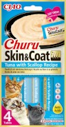 INABA Cat Churu Skin Coat Tuńczyk z Przegrzebkami 4x14g